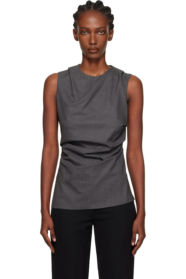 Безрукавка с крученым узором Róhe, серый
Безрукавка с крученым узором Róhe, серый