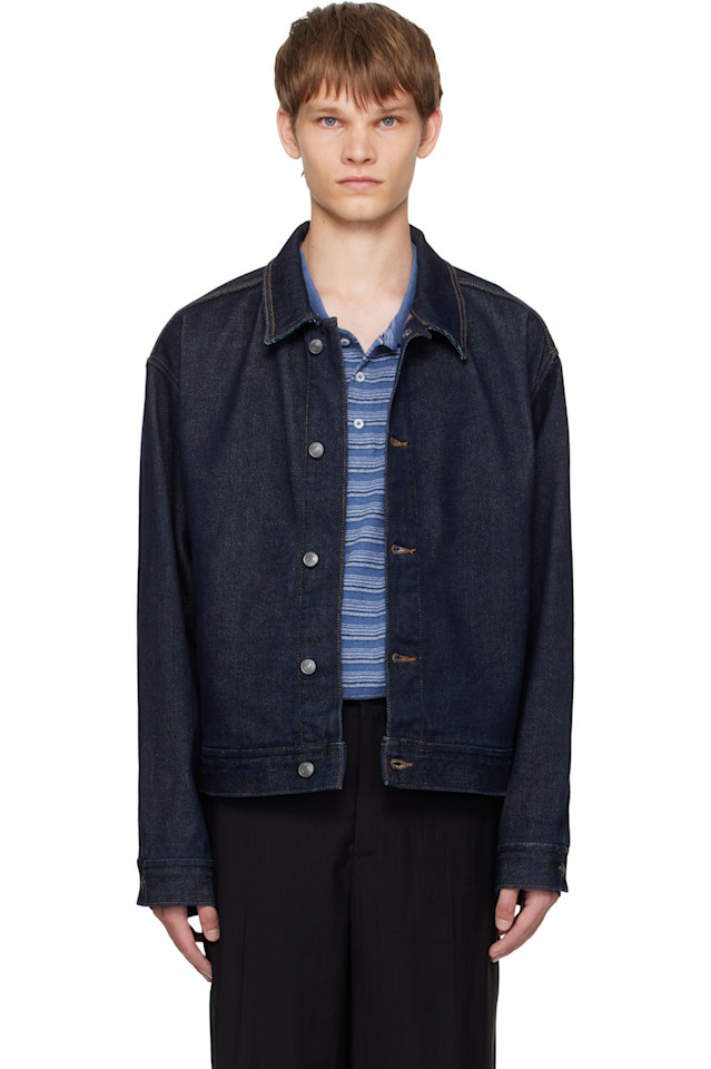 Hugo Темно-Синяя джинсовая куртка стандартного кроя
Hugo Темно-Синяя джинсовая куртка стандартного кроя