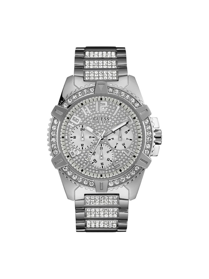 Guess Мужские аналоговые часы серебристого цвета
Guess Мужские аналоговые часы серебристого цвета