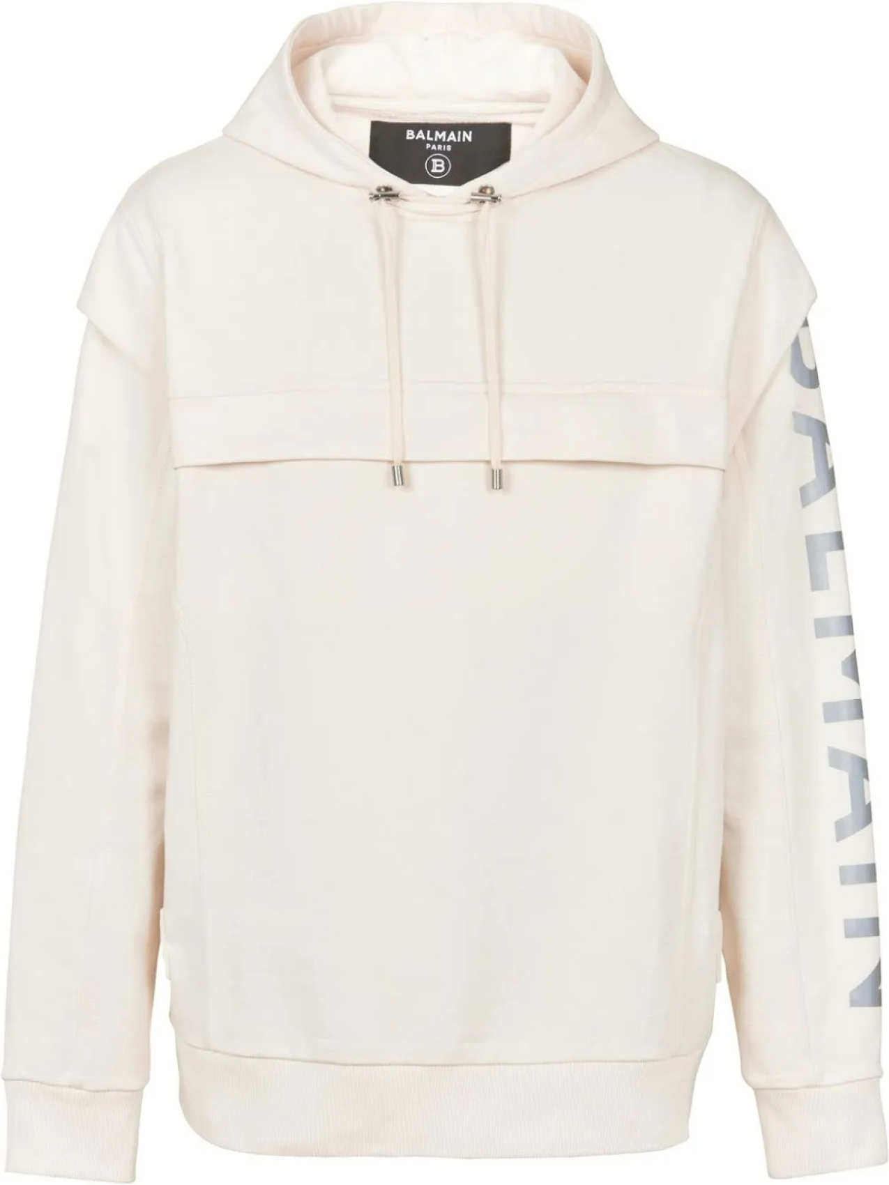 Худи с логотипом с вырезами Balmain, белый
Худи с логотипом с вырезами Balmain, белый