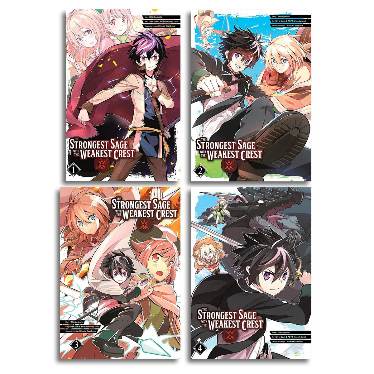 Манга The Strongest Sage with the Weakest Crest Manga (1-4) Bundle
Манга The Strongest Sage with the Weakest Crest Manga (1-4) Bundle
