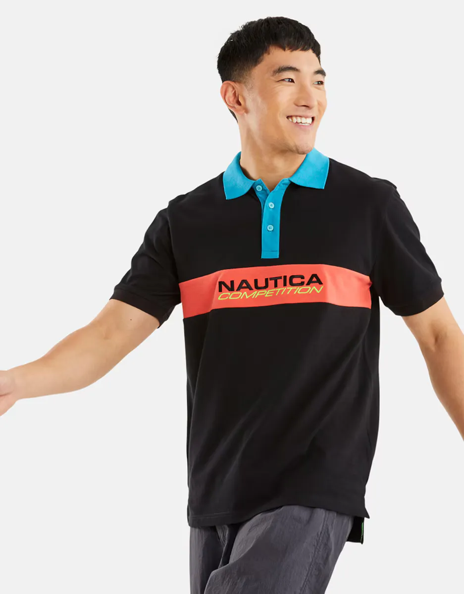 Мужская рубашка-поло классического кроя с короткими рукавами из пике Nautica, черный
Мужская рубашка-поло классического кроя с короткими рукавами из пике Nautica, черный