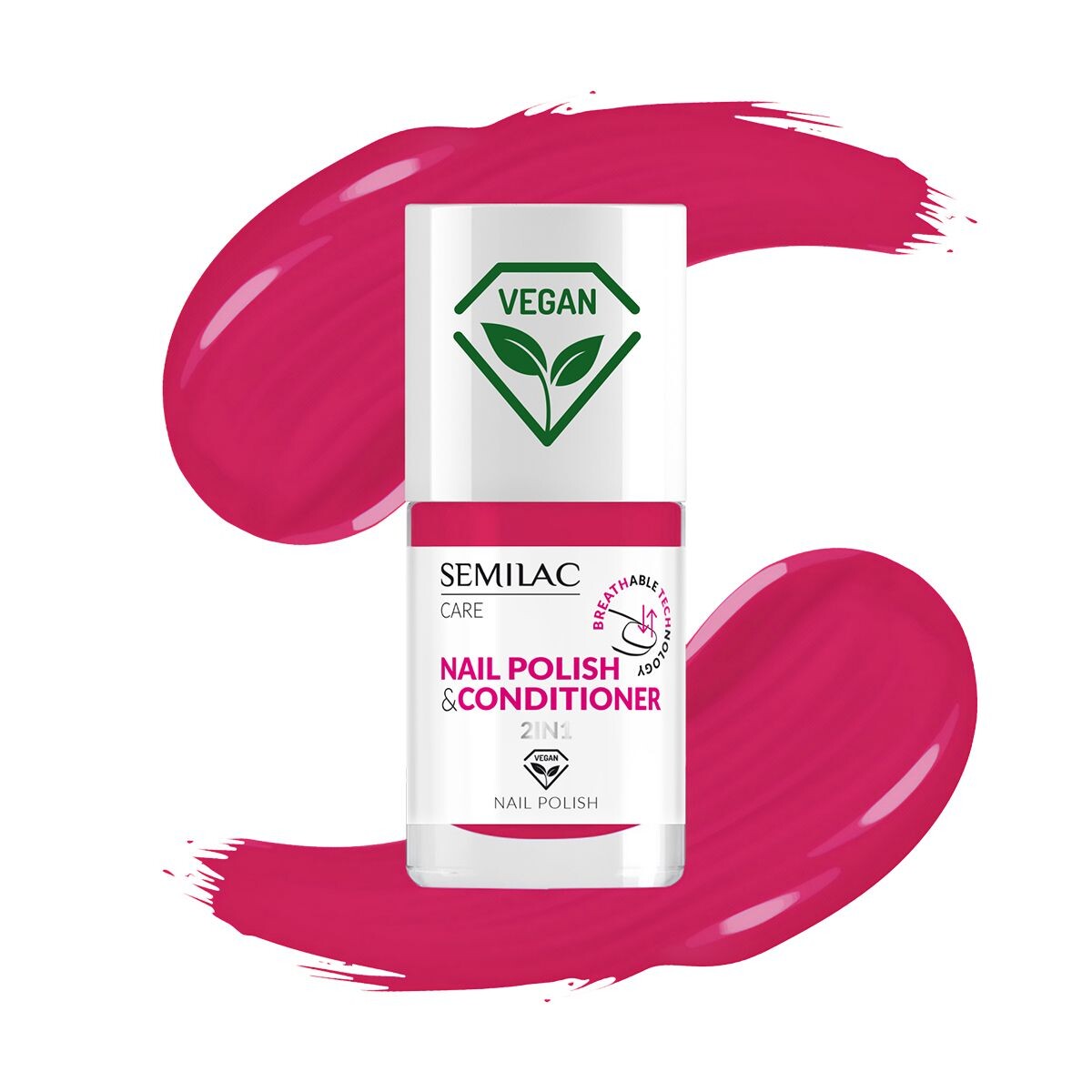 Semilac Breathable Technology 2w1 лак для ногтей с кондиционером, 030 Semilac
Semilac Breathable Technology 2w1 лак для ногтей с кондиционером, 030 Semilac