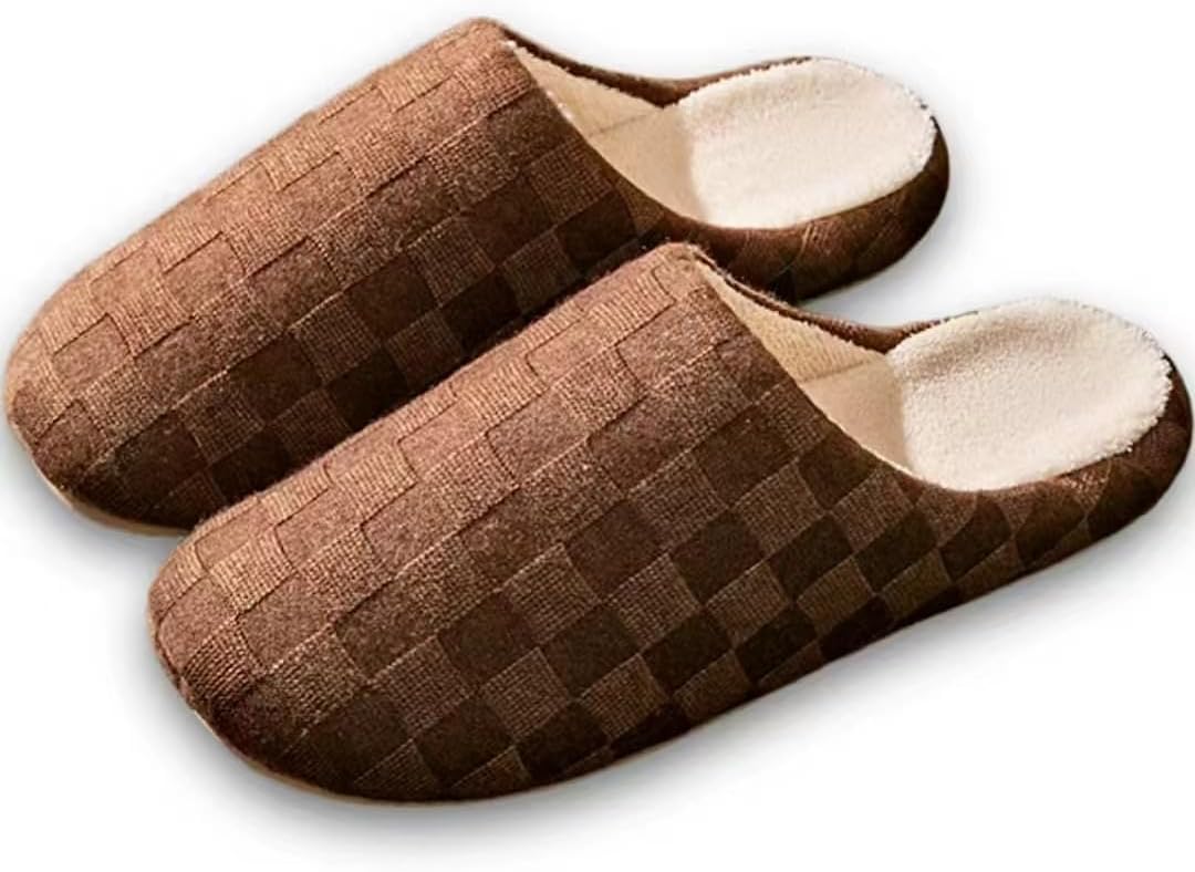 Пушистые клетчатые тапочки с эффектом памяти, уютные и комфортные, теплые мягкие плюшевые шлепанцы, противоскользящие, для дома и улицы, для женщин и мужчин Auraglor, коричневый
Пушистые клетчатые тапочки с эффектом памяти, уютные и комфортные, теплые мягкие плюшевые шлепанцы, противоскользящие, для дома и улицы, для женщин и мужчин Auraglor, коричневый