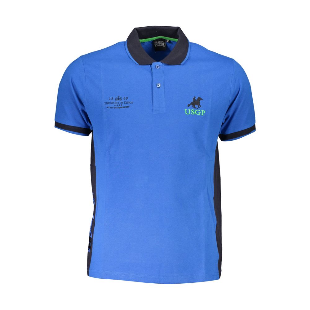 Синяя хлопковая рубашка-поло U.S. Polo, синий
Синяя хлопковая рубашка-поло U.S. Polo, синий