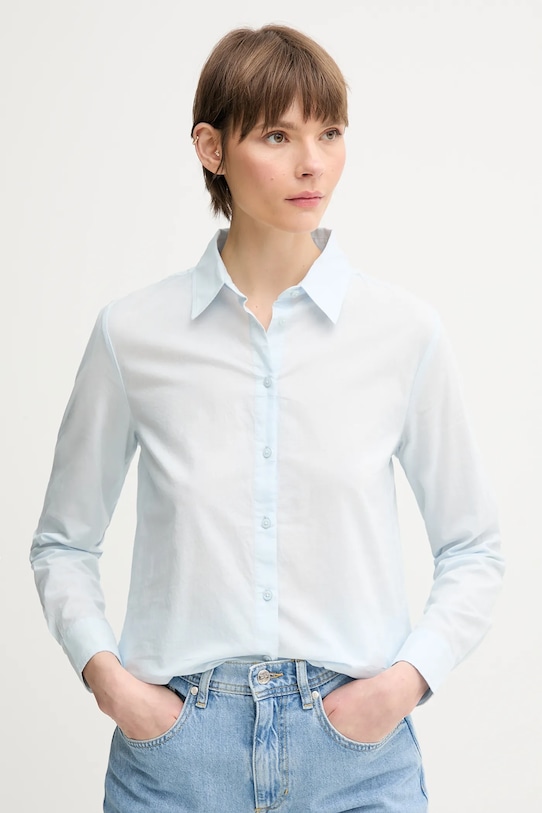 Хлопковая рубашка United Colors Of Benetton, синий 
Хлопковая рубашка United Colors Of Benetton, синий