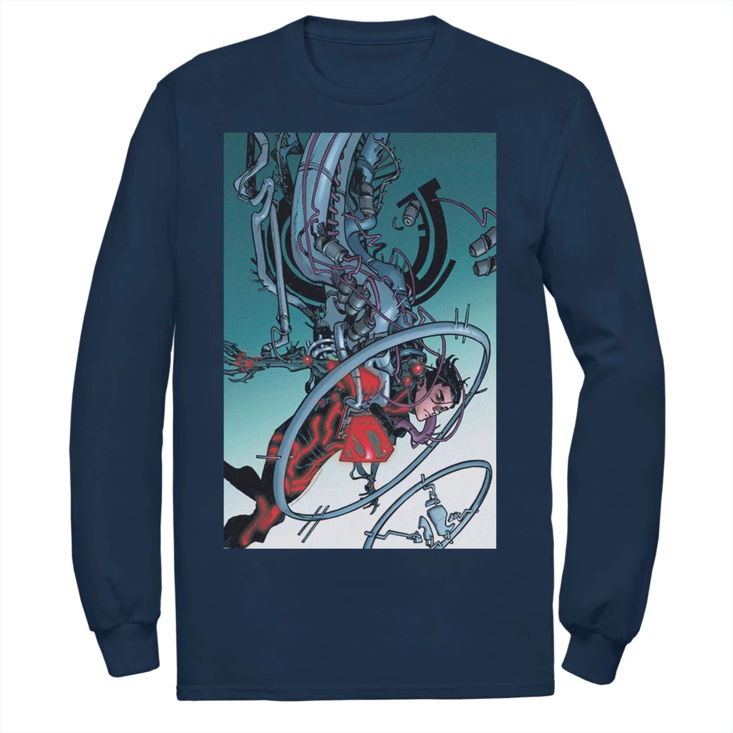 Мужская футболка с плакатом и комиксами DC Comics «Супермен Механика»
Мужская футболка с плакатом и комиксами DC Comics «Супермен Механика»