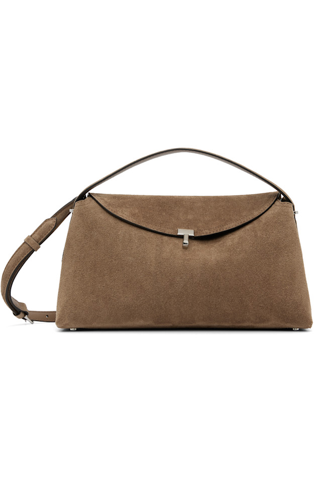 Сумка с верхней ручкой из замши T-Lock Toteme, цвет tobacco
Сумка с верхней ручкой из замши T-Lock Toteme, цвет tobacco