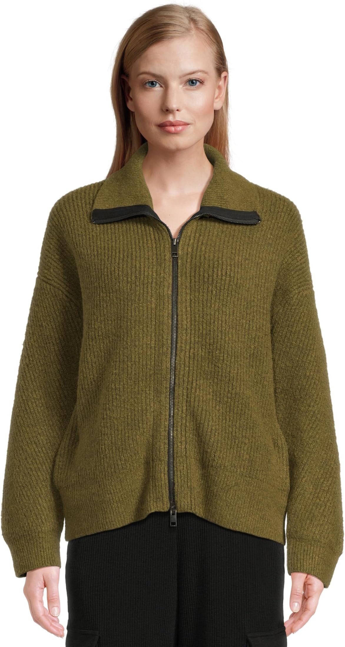 Свитер Michael Stars Women's Cali Ribbed Zip-Up, Topiary
Свитер Michael Stars Women's Cali Ribbed Zip-Up, Topiary