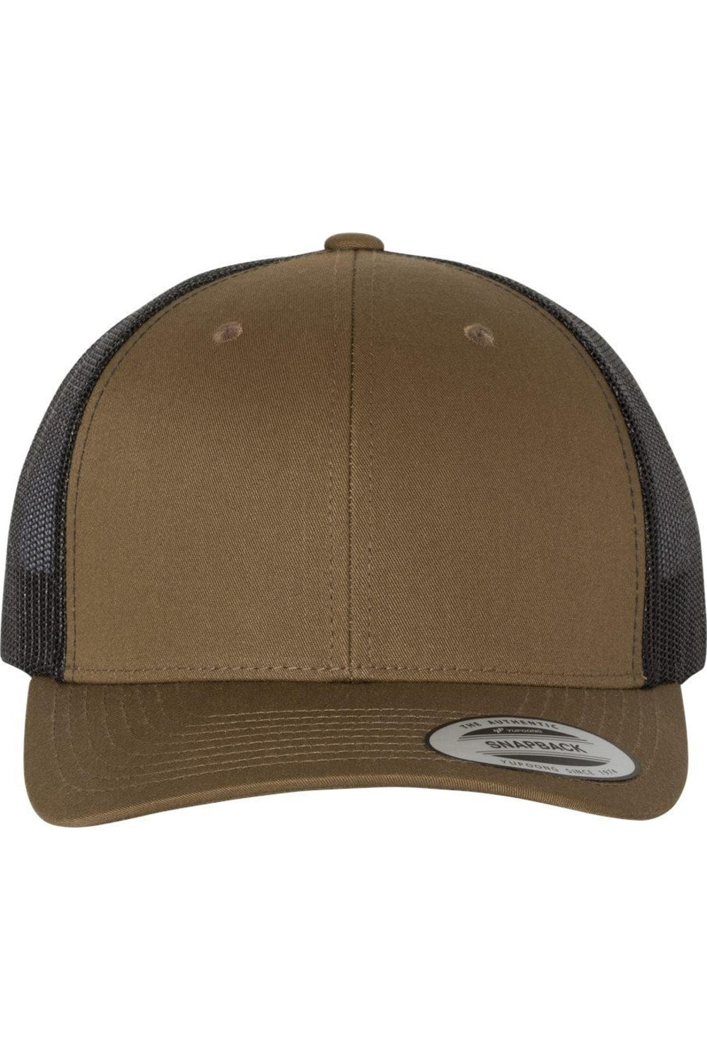 Кепка YP Classics из шести панелей в стиле ретро дальнобойщика, цвет coyote brown/ black 
Кепка YP Classics из шести панелей в стиле ретро дальнобойщика, цвет coyote brown/ black