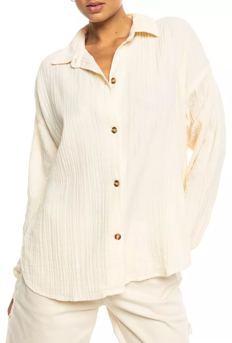 Женская рубашка с длинным рукавом Roxy Morning Time, цвет Parchment
Женская рубашка с длинным рукавом Roxy Morning Time, цвет Parchment