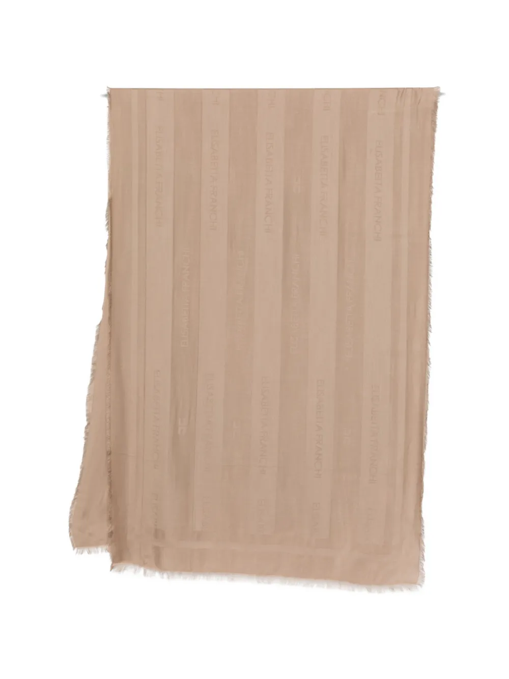 Шарф с логотипом Elisabetta Franchi, бежевый
Шарф с логотипом Elisabetta Franchi, бежевый