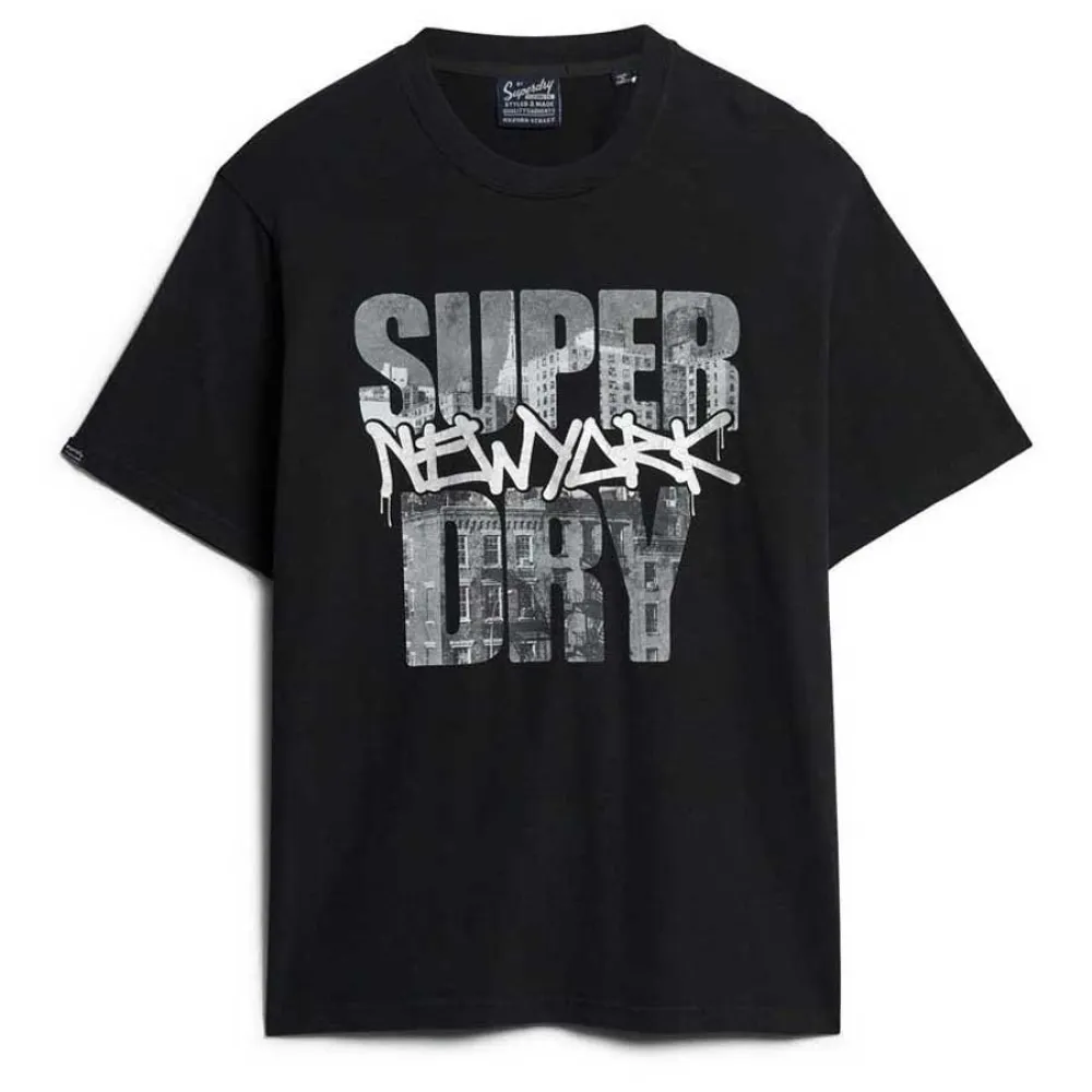Футболка Superdry Photographic Skate Loose, черный 
Футболка Superdry Photographic Skate Loose, черный