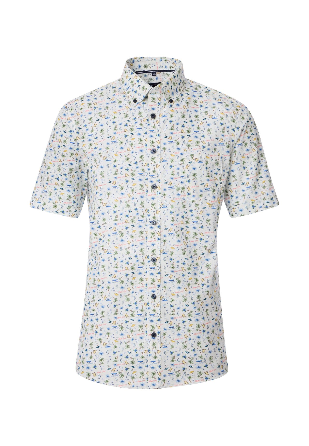 Мужская повседневная рубашка с коротким рукавом и принтом, удобная посадка CASAMODA, цвет Mittelblau
Мужская повседневная рубашка с коротким рукавом и принтом, удобная посадка CASAMODA, цвет Mittelblau