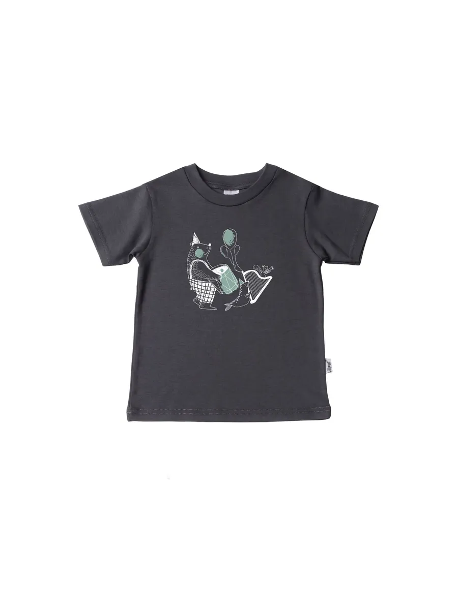 Лилипутская футболка "Музыкант" с забавным принтом спереди Liliput, антрацит
Лилипутская футболка "Музыкант" с забавным принтом спереди Liliput, антрацит