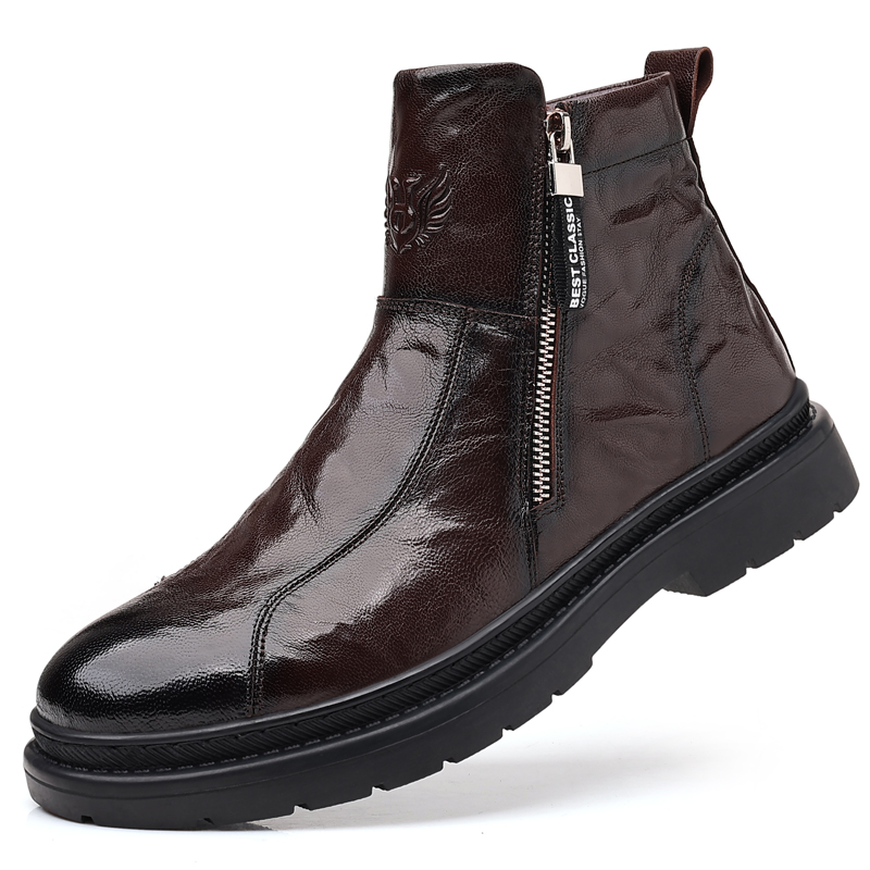 KACHILANG Мужские зимние ботинки с меховой подкладкой коричневые, цвет Brown Fleece-Lined
KACHILANG Мужские зимние ботинки с меховой подкладкой коричневые, цвет Brown Fleece-Lined