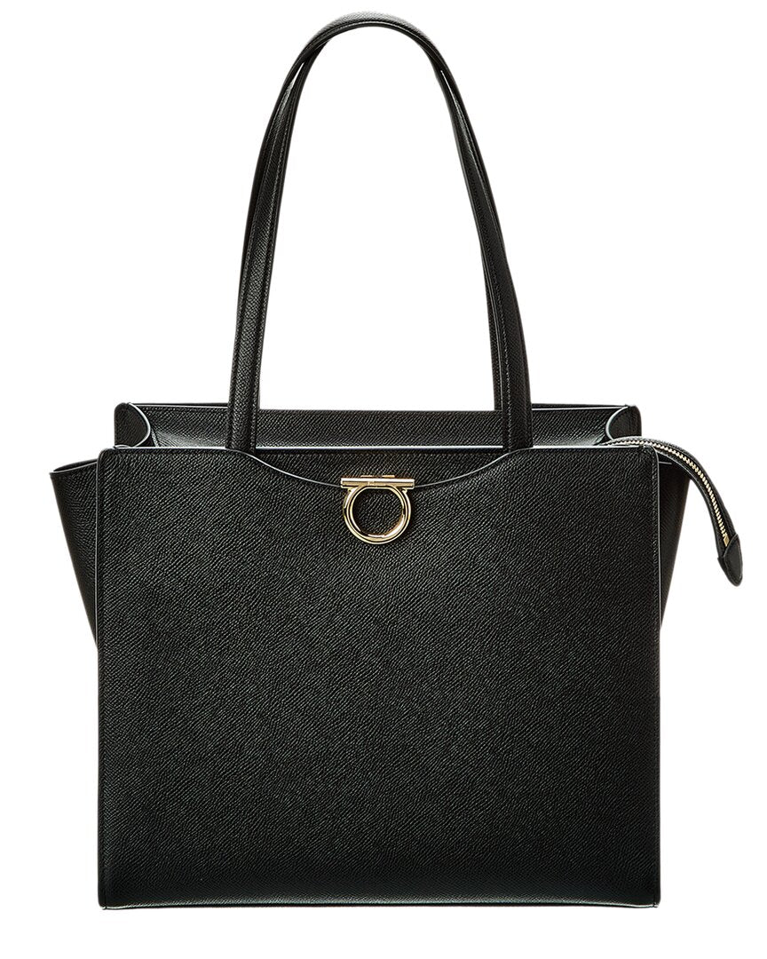 Сумка-тоут Ferragamo Gemini из кожи Salvatore Ferragamo, черный
Сумка-тоут Ferragamo Gemini из кожи Salvatore Ferragamo, черный