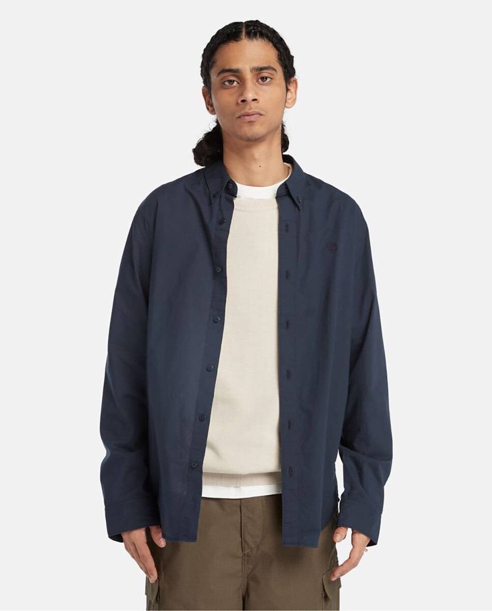 Однотонная классическая мужская рубашка темно-синего цвета Timberland, темно-синий
Однотонная классическая мужская рубашка темно-синего цвета Timberland, темно-синий