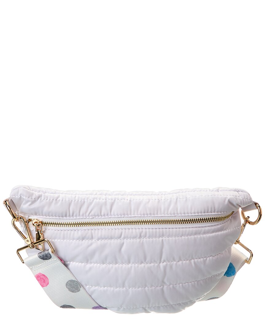 Ahdorned Erin стеганая стеганая сумка-слинг, белый
Ahdorned Erin стеганая стеганая сумка-слинг, белый