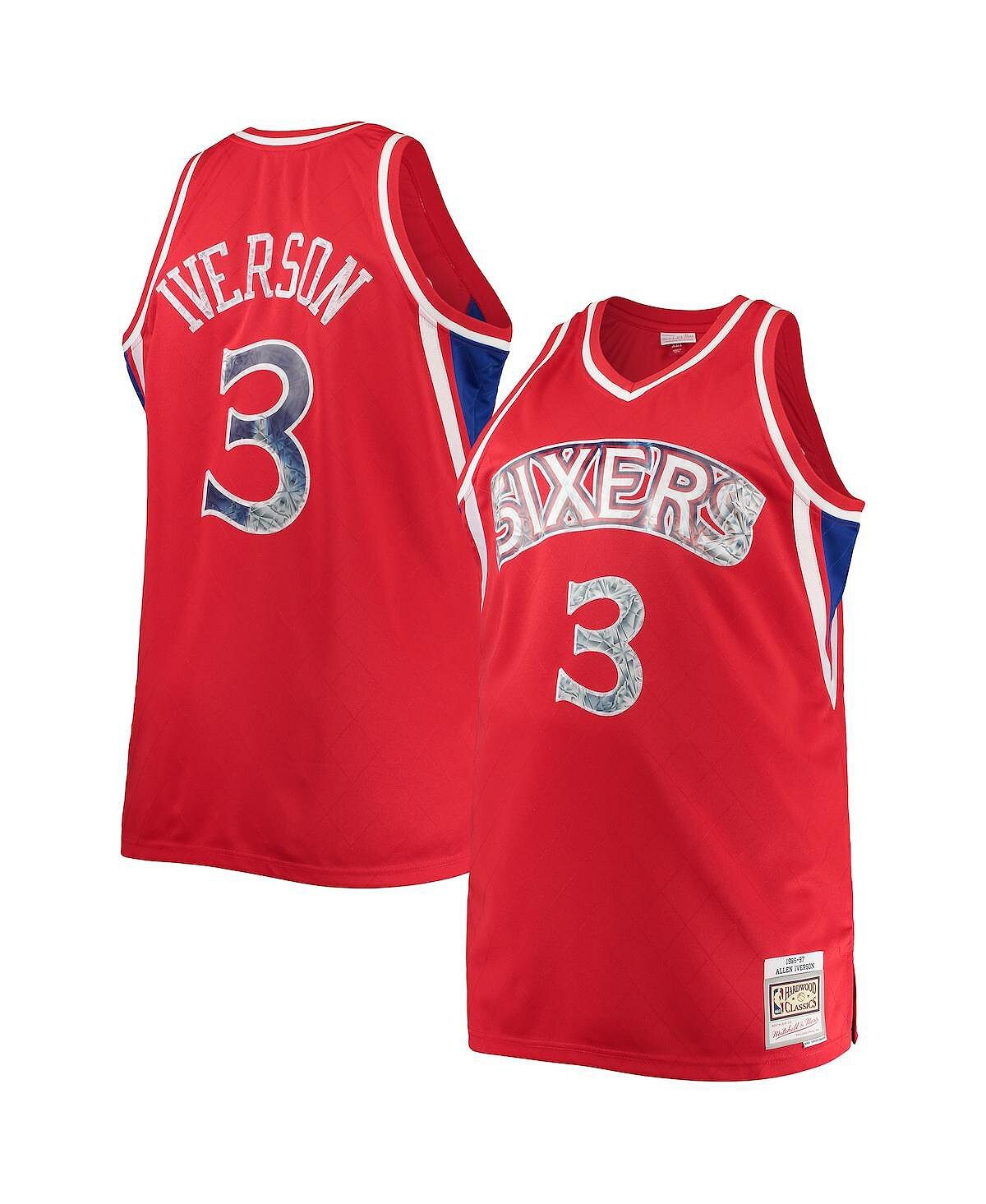 Мужская футболка allen iverson red philadelphia 76ers big and tall 1996-97 nba 75th anniversary diamond swingman jersey Mitchell & Ness, красный
Мужская футболка allen iverson red philadelphia 76ers big and tall 1996-97 nba 75th anniversary diamond swingman jersey Mitchell & Ness, красный