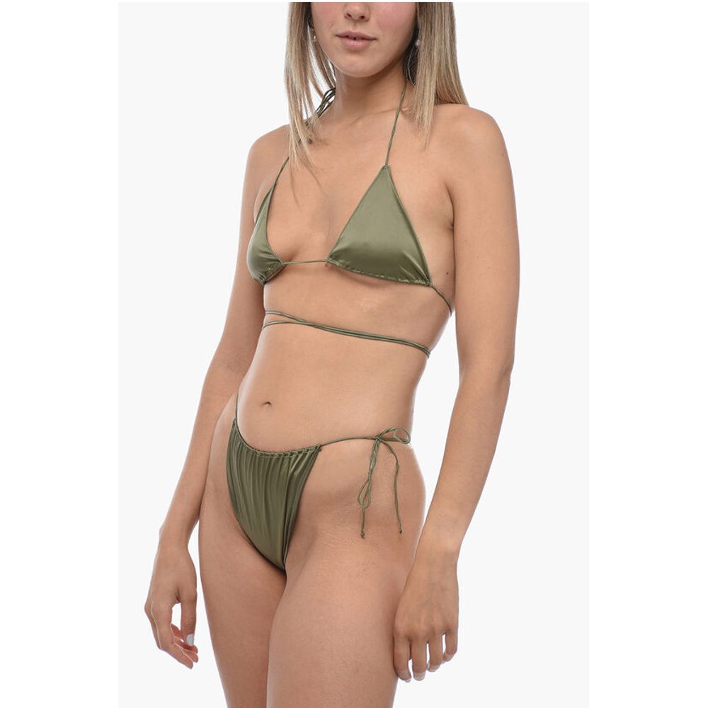 Однотонный атласный бикини с завязками по бокам Oséree, Green
Однотонный атласный бикини с завязками по бокам Oséree, Green