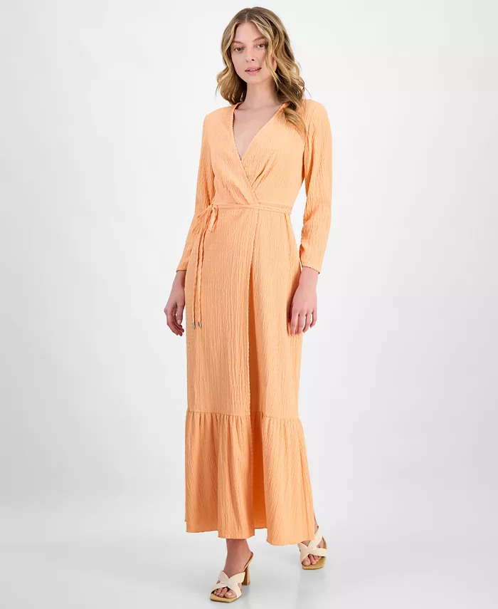 Женское многоярусное платье макси со сборками и сюрплисом HUGO, оранжевый
Женское многоярусное платье макси со сборками и сюрплисом HUGO, оранжевый