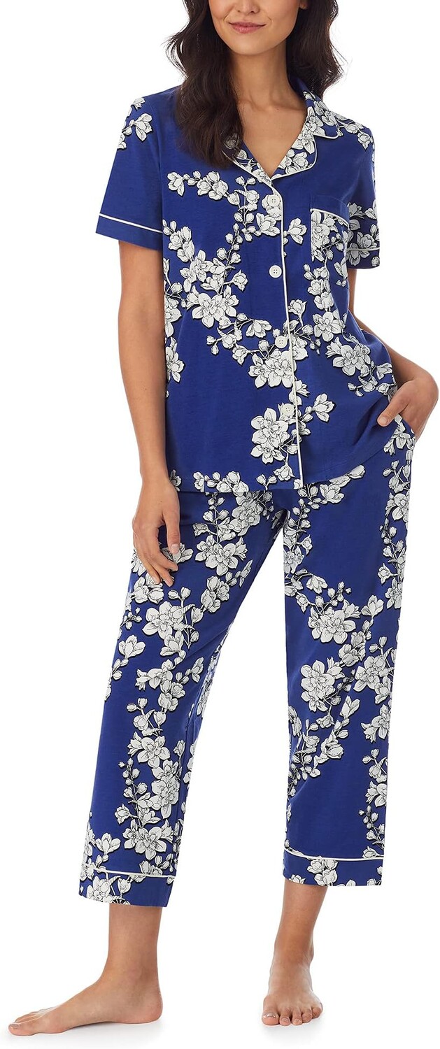 Укороченная пижама с короткими рукавами (хлопок и спандекс) Bedhead PJs, цвет Navy Shadow Blossom
Укороченная пижама с короткими рукавами (хлопок и спандекс) Bedhead PJs, цвет Navy Shadow Blossom