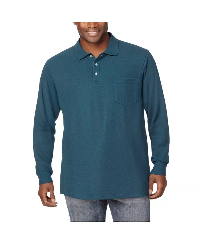 Большие и высокие размеры: поло с длинным рукавом из пике, устойчивое к усадке KingSize, синий
Большие и высокие размеры: поло с длинным рукавом из пике, устойчивое к усадке KingSize, синий