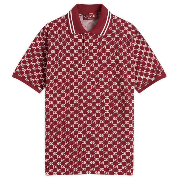 Гг жаккардовая пике поло Gucci, красный
Гг жаккардовая пике поло Gucci, красный