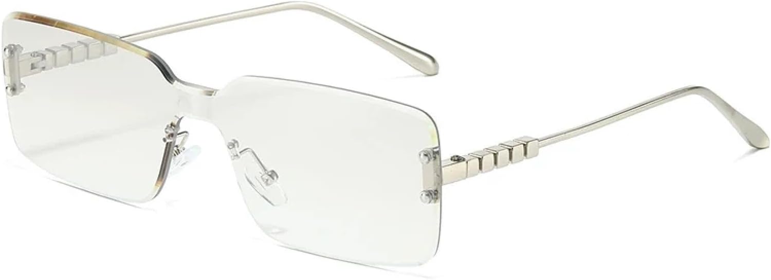 Классические модные безободковые металлические солнцезащитные очки для женщин и мужчин, винтажные роскошные солнцезащитные очки для летних путешествий, защита от УФ-излучения UV400 TKKTLLT, Silver Silver
Классические модные безободковые металлические солнцезащитные очки для женщин и мужчин, винтажные роскошные солнцезащитные очки для летних путешествий, защита от УФ-излучения UV400 TKKTLLT, Silver Silver