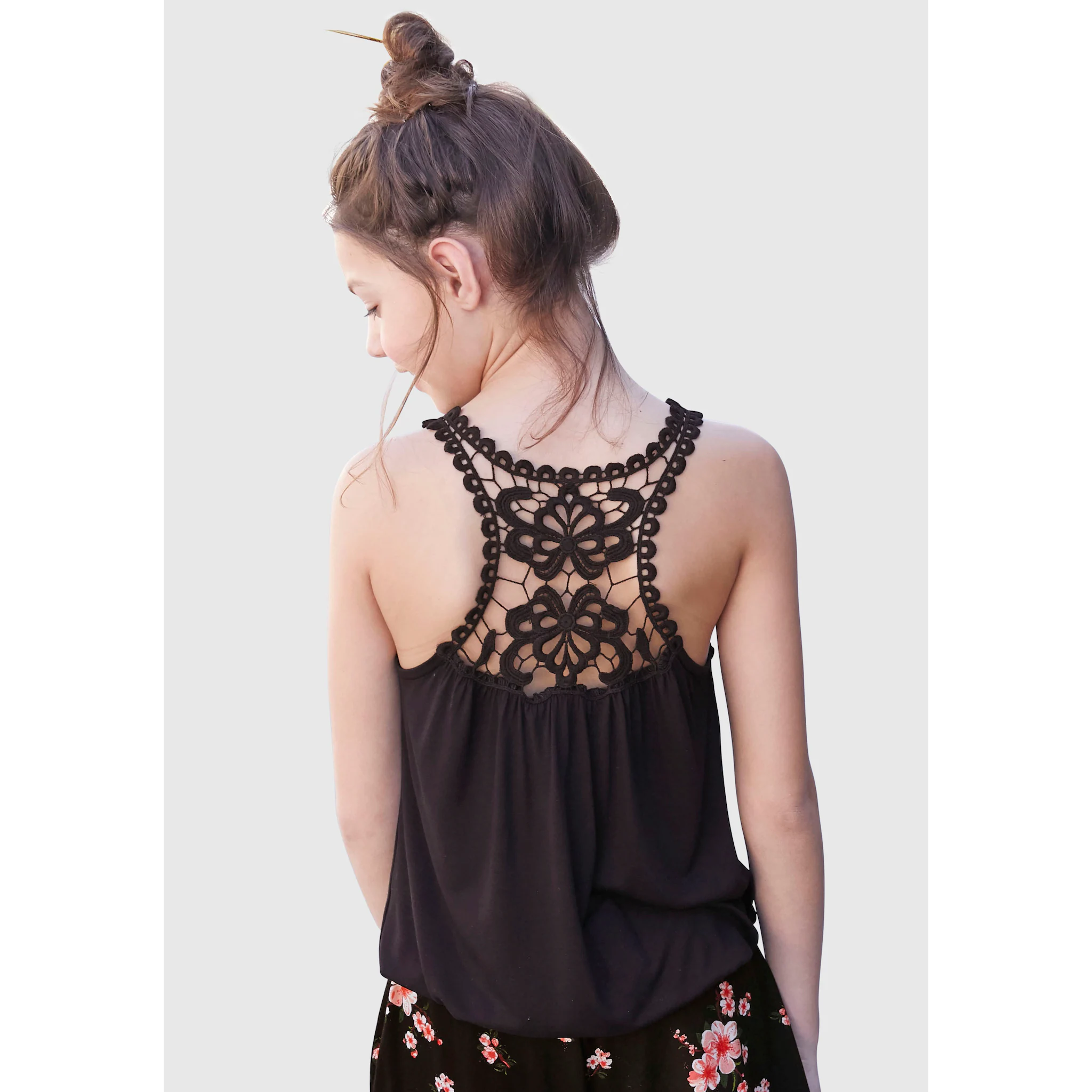 Майка KIDSWORLD с кружевной вставкой сзади, черный
Майка KIDSWORLD с кружевной вставкой сзади, черный