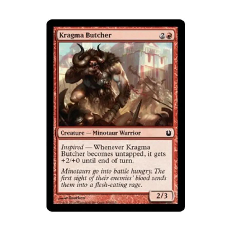 CCG Крагма Мясник (С) (Фольга), MTG - Born of the Gods
CCG Крагма Мясник (С) (Фольга), MTG - Born of the Gods