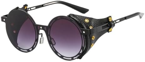 Мужские панк-солнцезащитные очки большого размера 2027 года для женщин, металлические круглые, в стиле стимпанк, кожаные, винтажные, с защитой от УФ-излучения UV400 MTZJH, Gray
Мужские панк-солнцезащитные очки большого размера 2027 года для женщин, металлические круглые, в стиле стимпанк, кожаные, винтажные, с защитой от УФ-излучения UV400 MTZJH, Gray