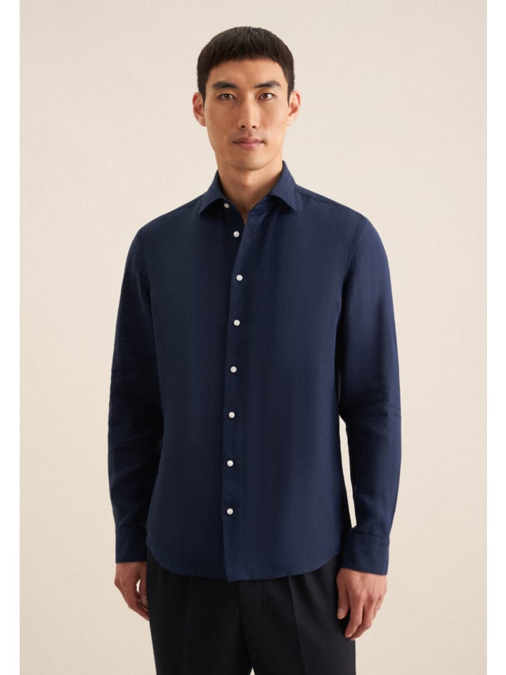 Рубашка Seidensticker, темно-синий
Рубашка Seidensticker, темно-синий