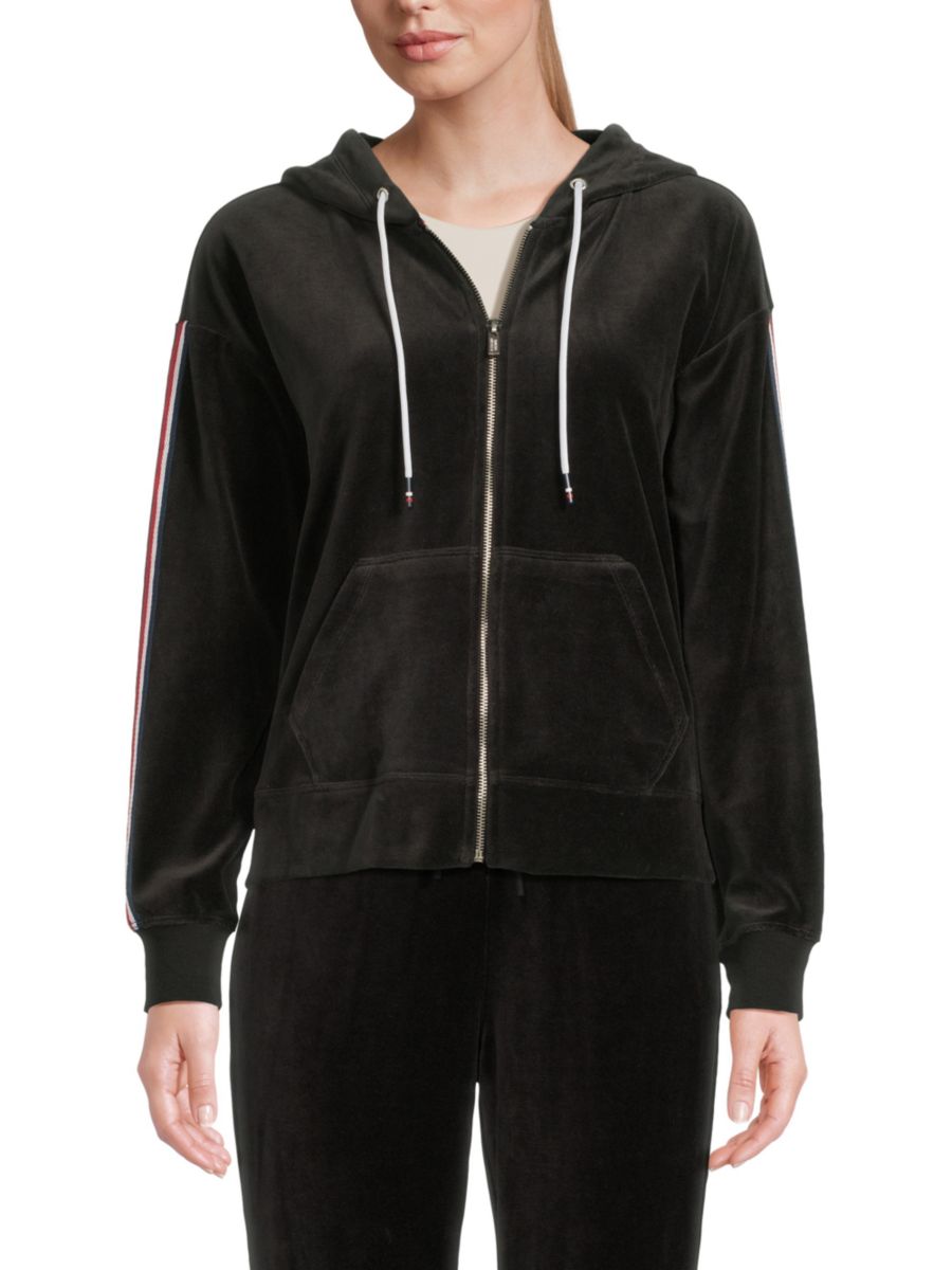 Бархатная толстовка с открытыми плечами Tommy Hilfiger, черный
Бархатная толстовка с открытыми плечами Tommy Hilfiger, черный