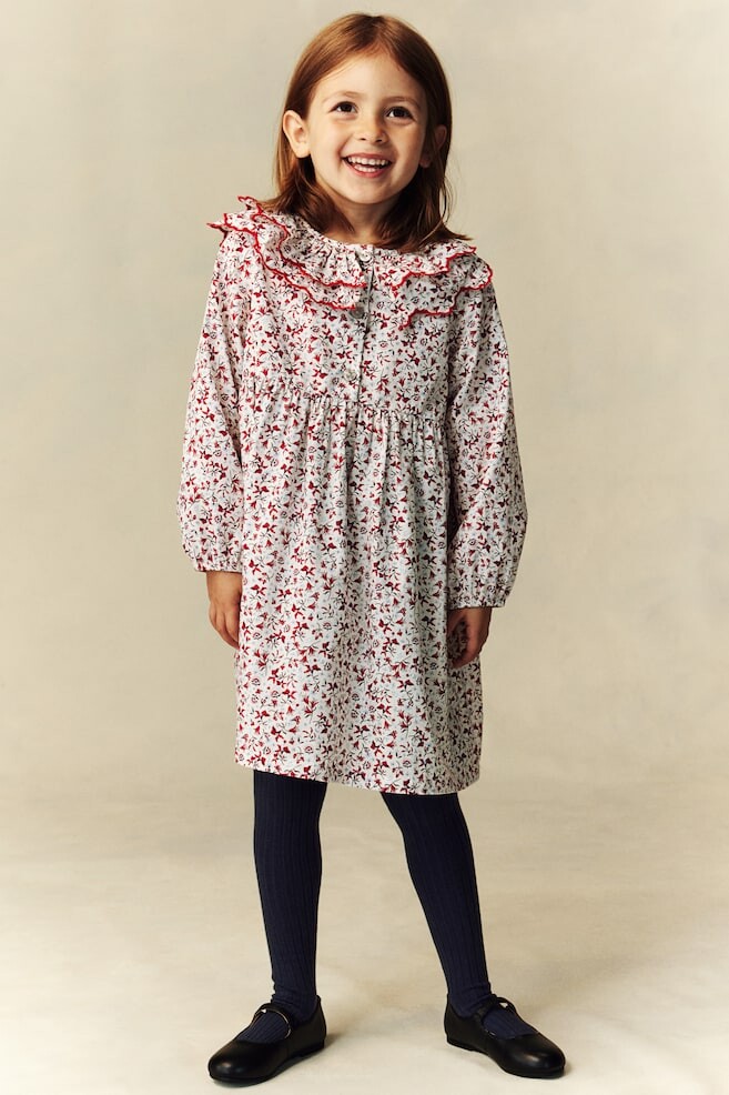 Платье из поплина с воротником H&M, белый
Платье из поплина с воротником H&M, белый