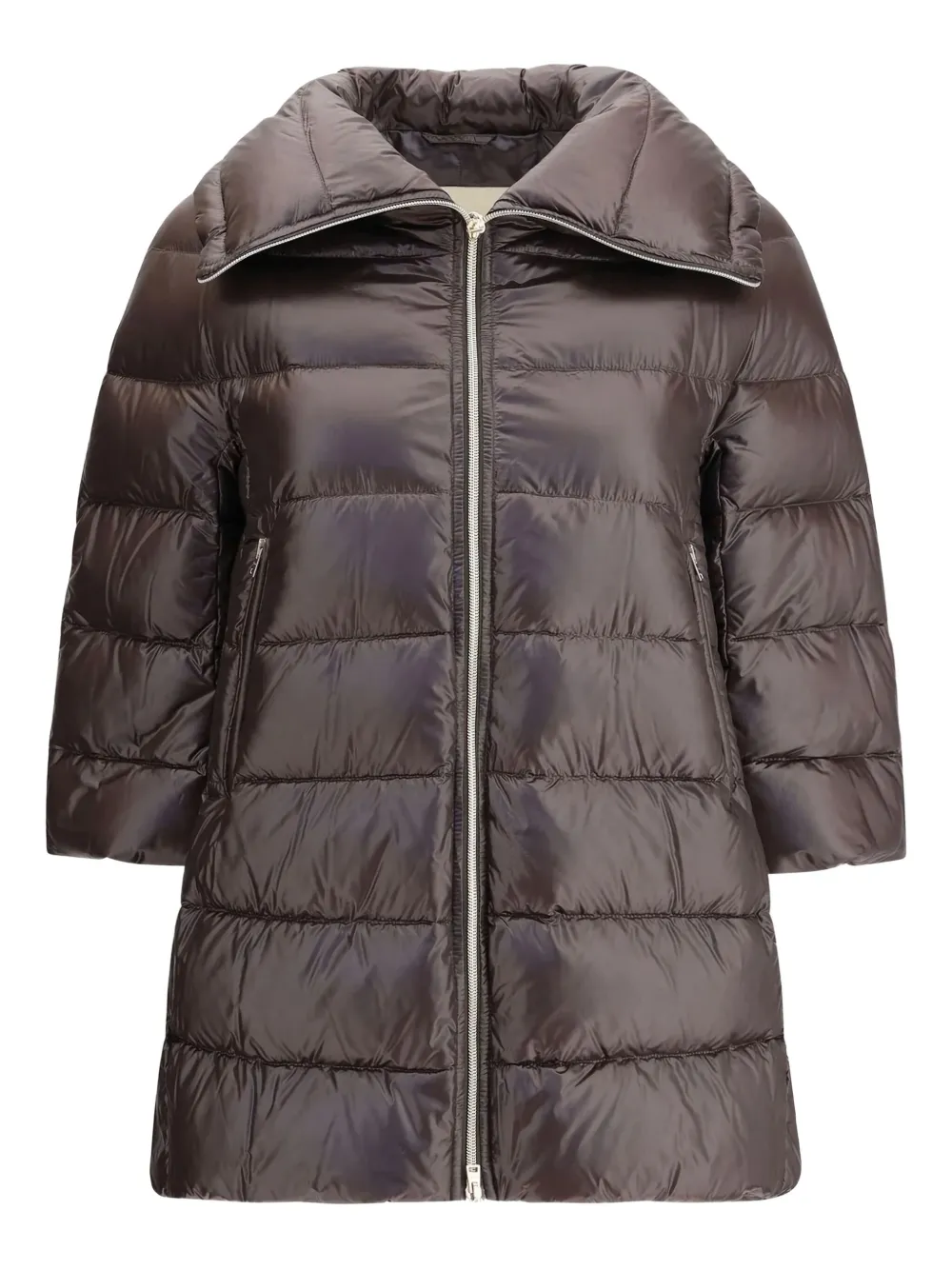 Стеганое пальто с высоким воротником Herno, коричневый
Стеганое пальто с высоким воротником Herno, коричневый