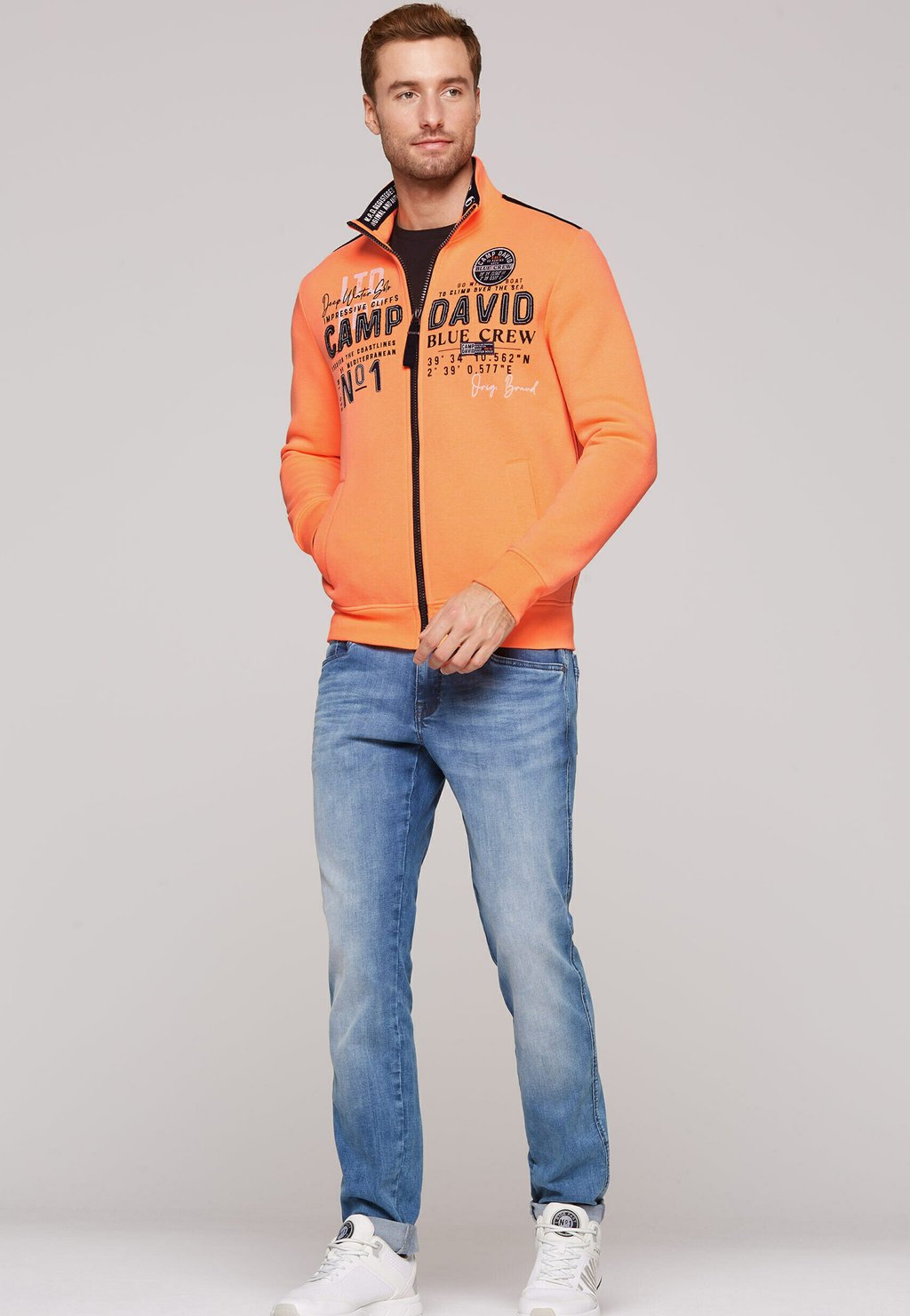 Толстовка на молнии Camp David, оранжевый
Толстовка на молнии Camp David, оранжевый