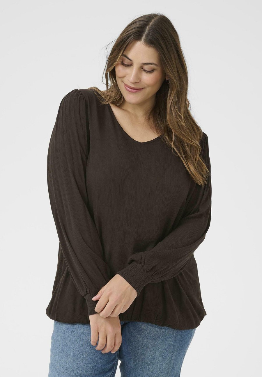 Блуза Kaffe Curve KCtina Ami Blouse, Black Coffee/Black
Блуза Kaffe Curve KCtina Ami Blouse, Black Coffee/Black