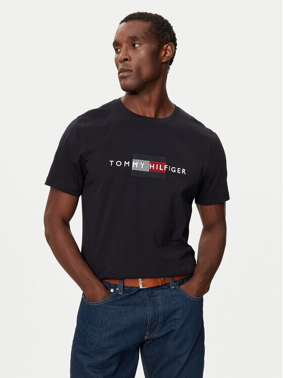 Футболка стандартного кроя Tommy Hilfiger, синий 
Футболка стандартного кроя Tommy Hilfiger, синий