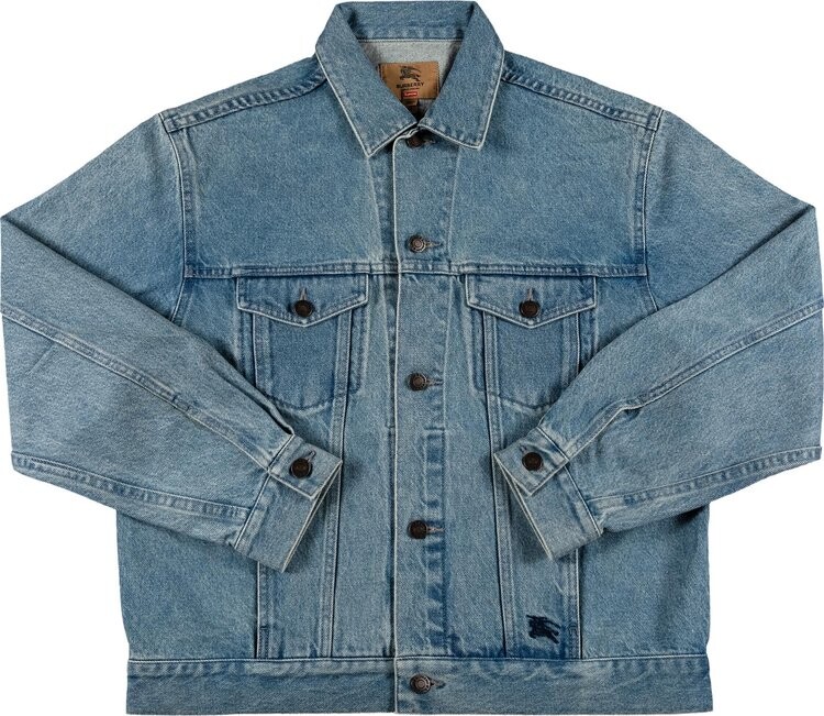 Куртка Supreme x Burberry Denim Trucker Jacket 'Washed Blue', синий
Куртка Supreme x Burberry Denim Trucker Jacket 'Washed Blue', синий