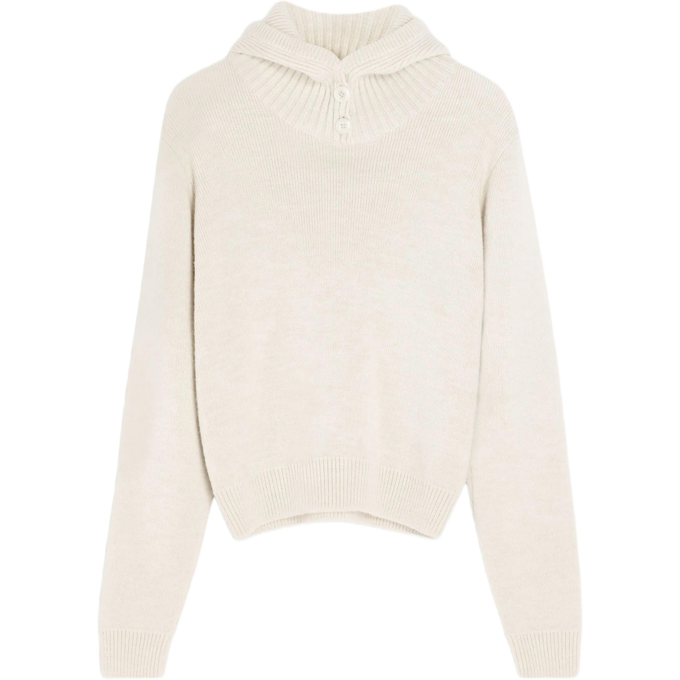 Ребристый джемпер с капюшоном Lemaire, светлый cream
Ребристый джемпер с капюшоном Lemaire, светлый cream