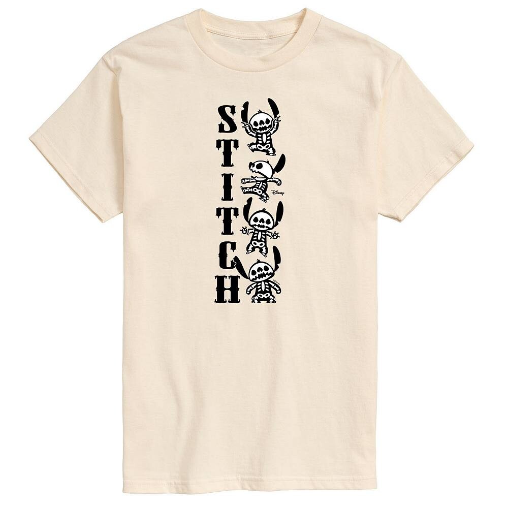 Мужская футболка со скелетами Disney's Lilo & Stitch, бежевый 
Мужская футболка со скелетами Disney's Lilo & Stitch, бежевый