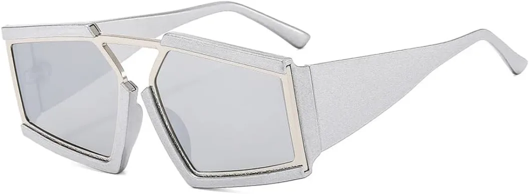 Большие солнцезащитные очки для женщин в винтажном стиле с зеркальными линзами, мужские солнцезащитные очки с защитой от УФ-излучения UV400 SZVVBKK, Silver
Большие солнцезащитные очки для женщин в винтажном стиле с зеркальными линзами, мужские солнцезащитные очки с защитой от УФ-излучения UV400 SZVVBKK, Silver