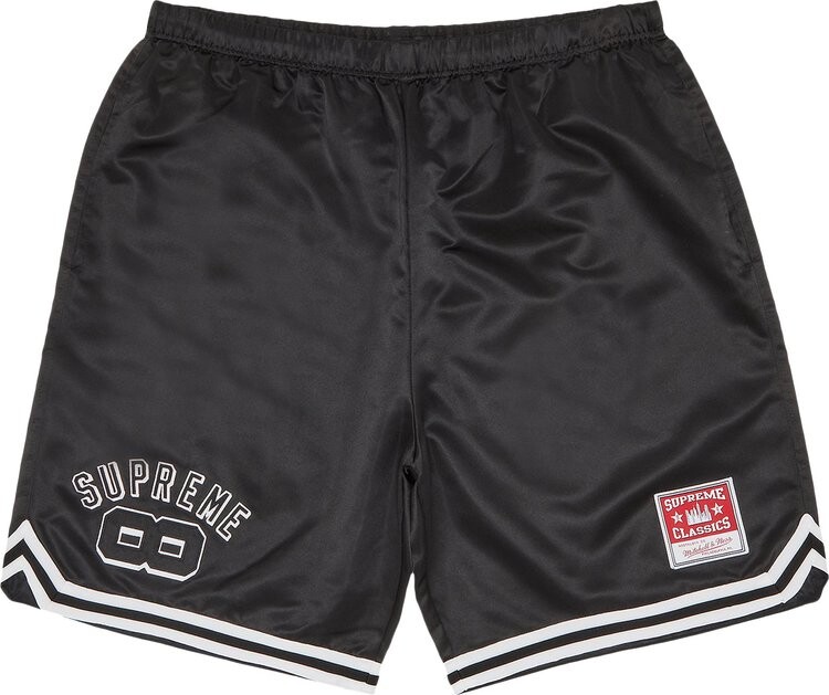 Шорты Supreme x Mitchell & Ness Satin Basketball Short 'Black', черный
Шорты Supreme x Mitchell & Ness Satin Basketball Short 'Black', черный