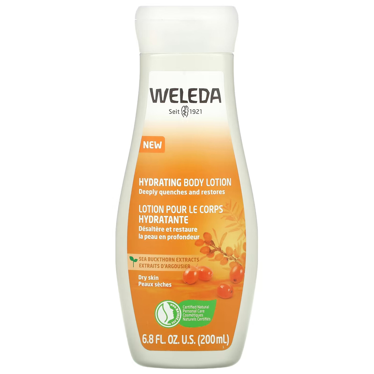 Weleda, Увлажняющий лосьон для тела, экстракт облепихи, 200 мл (6,8 жидк. Унции)
Weleda, Увлажняющий лосьон для тела, экстракт облепихи, 200 мл (6,8 жидк. Унции)