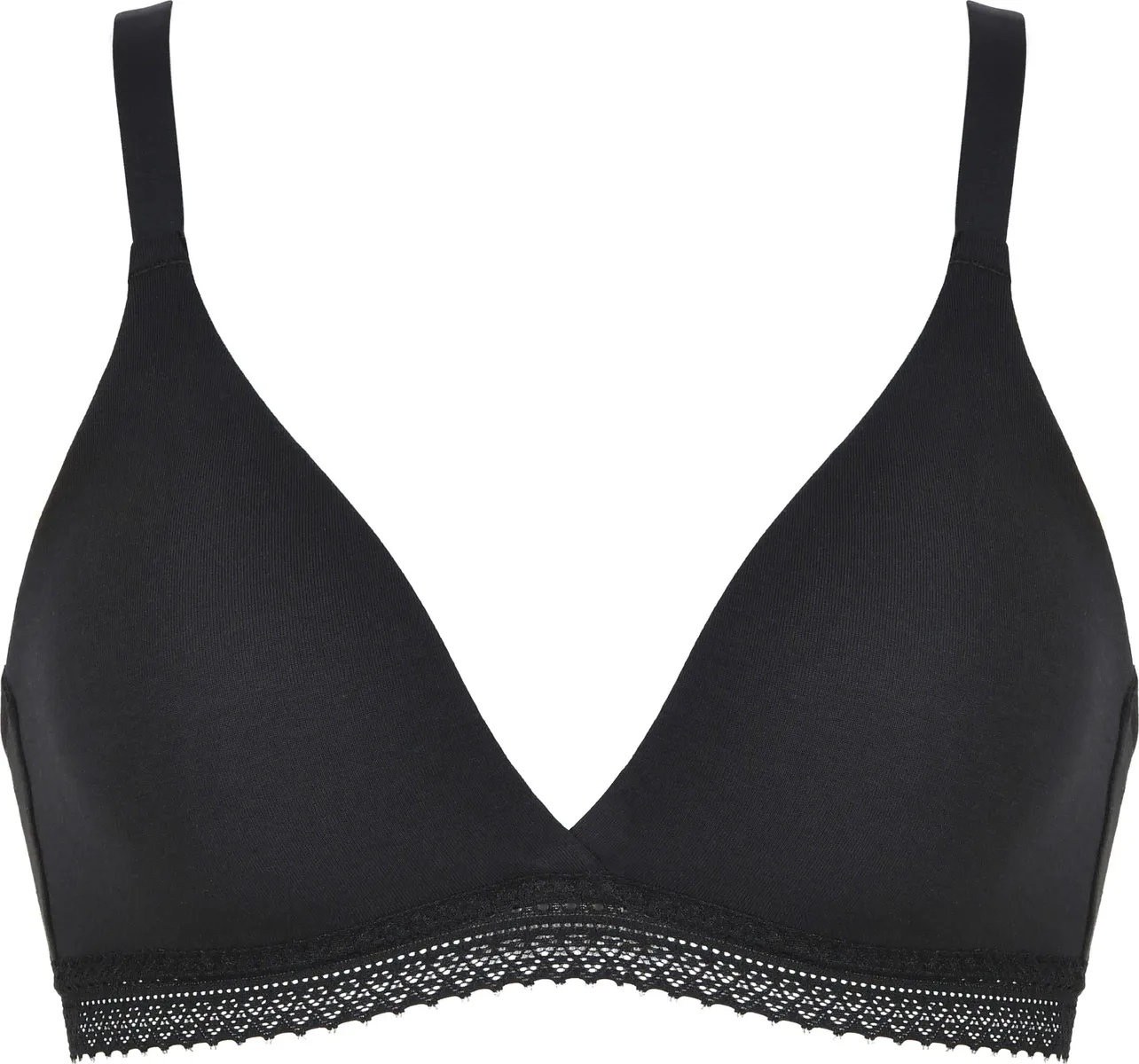 Мягкий бюстгальтер Naturana, чашка A-C, с тонким краем, связанным крючком, бесшовные чашки, черно-белый
Мягкий бюстгальтер Naturana, чашка A-C, с тонким краем, связанным крючком, бесшовные чашки, черно-белый