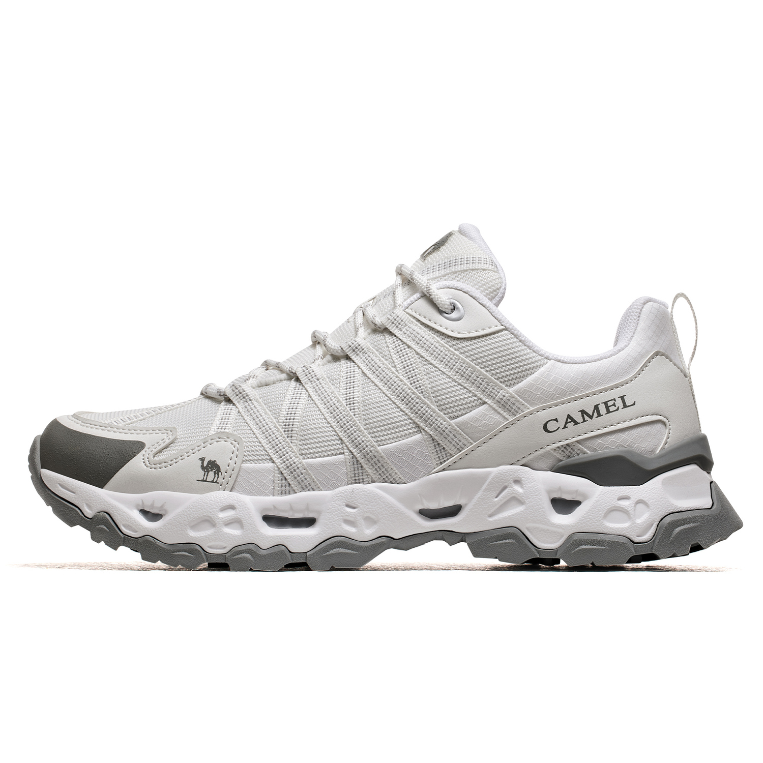 CAMEL Кроссовки для альпинизма Clear Rock 2.0 с амортизацией, противоскользящей и износостойкой подошвой, низкие, мужские, бело-серые, цвет White Gray
CAMEL Кроссовки для альпинизма Clear Rock 2.0 с амортизацией, противоскользящей и износостойкой подошвой, низкие, мужские, бело-серые, цвет White Gray