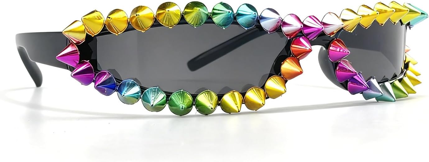 Laureles Модные футуристические солнцезащитные очки с заклепками для женщин, солнцезащитные очки в стиле Y2K с обтекаемой формой для мужчин, спортивные солнцезащитные очки, C2
Laureles Модные футуристические солнцезащитные очки с заклепками для женщин, солнцезащитные очки в стиле Y2K с обтекаемой формой для мужчин, спортивные солнцезащитные очки, C2