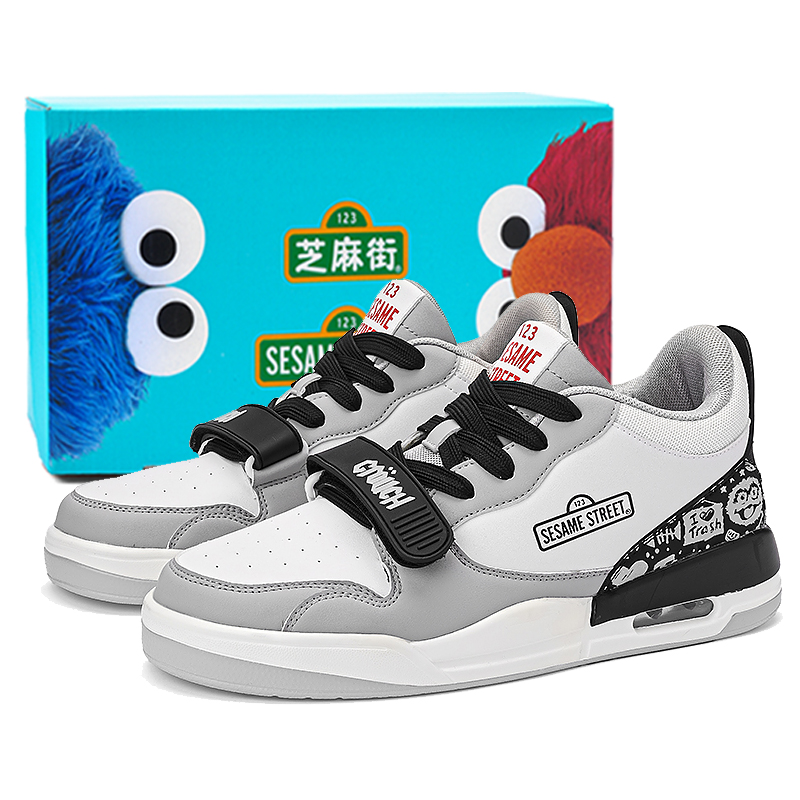 SESAME STREET Скользоустойчивые амортизирующие износостойкие дышащие низкие скейтбордские кроссовки унисекс бело-серые, цвет White Gray
SESAME STREET Скользоустойчивые амортизирующие износостойкие дышащие низкие скейтбордские кроссовки унисекс бело-серые, цвет White Gray